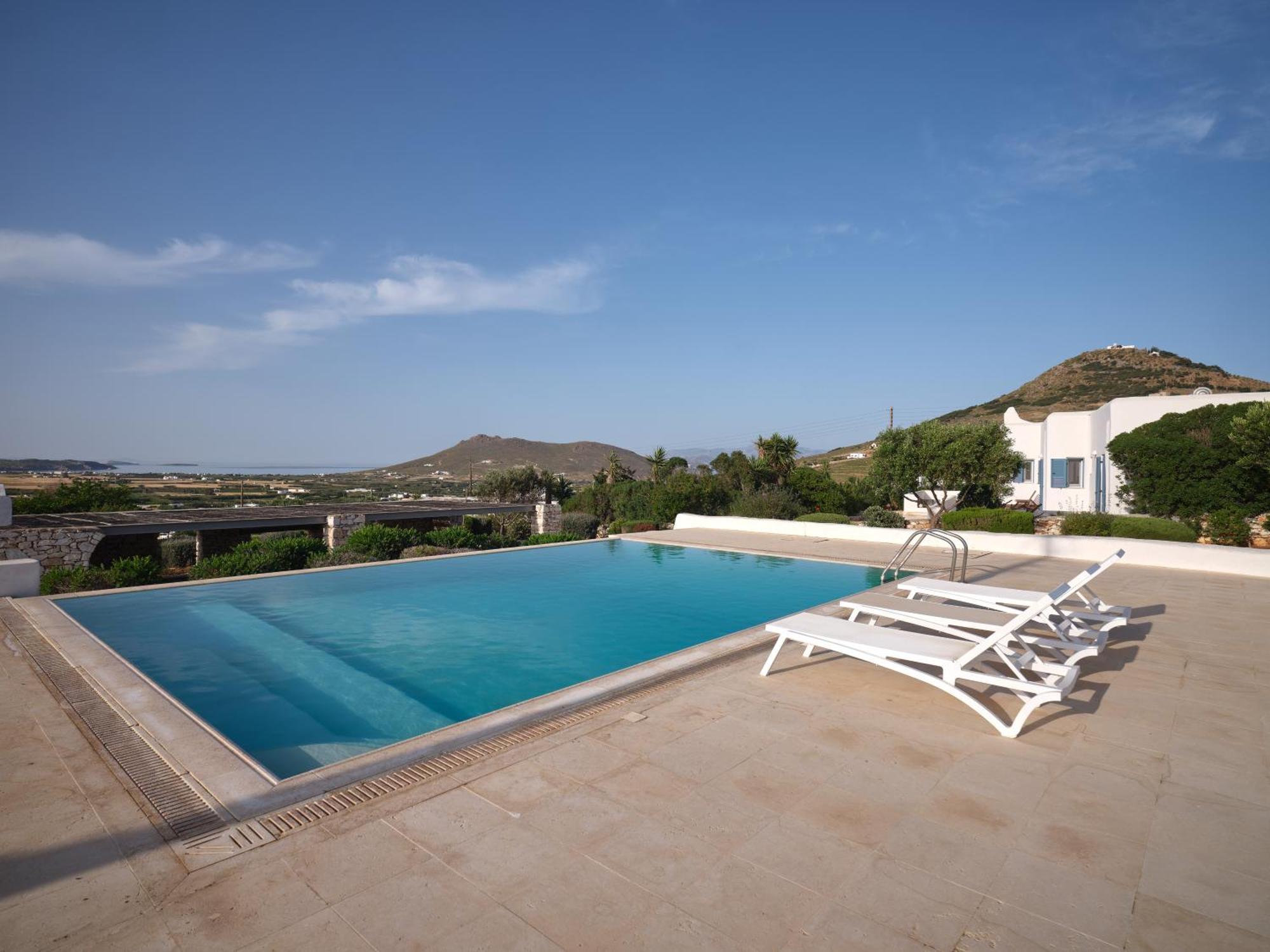 Leticia Villa With Pool With Amazing Sea Views, Paros Marpissa Exterior photo